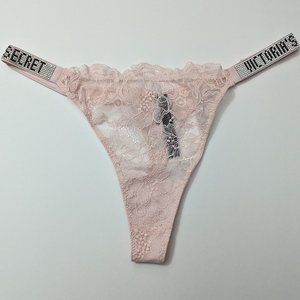 Very Sexy Shine Strap Lace Thong Panty - Victoria's Secret - New With Tag